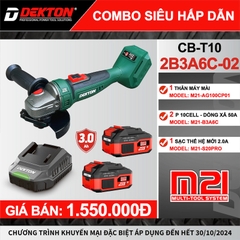 Máy Mài Góc Dùng Pin Dekton M21-AG100CP01