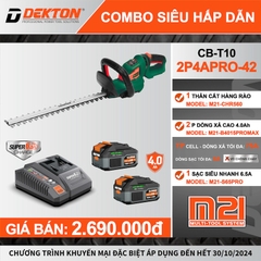 Máy Cắt Tỉa Hàng Rào 560mm Dùng Pin 21V Phổ Thông Dekton M21-CHR560