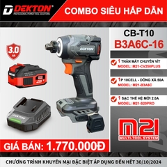 Máy Siết Bu Lông, Vít 2 Trong 1 Dùng Pin 21V Dekton M21-CV250Plus