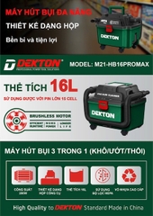 Máy hút bụi pin 16L 200WDekton M21-HB16PROMAX