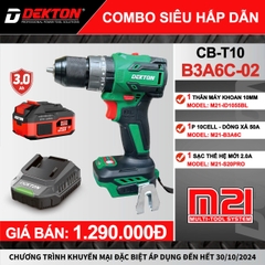Máy Khoan 3 Chức Năng Gia Đình 55Nm  Pin phổ thông Dekton M21-ID1055BL