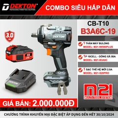 MÁY SIẾT BULONG 590N DÙNG PIN 21V DEKTON M21-IW590PLUS