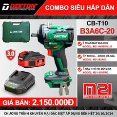 MÁY SIẾT BULONG 590N DÙNG PIN 21V DEKTON M21-IW590PLUS