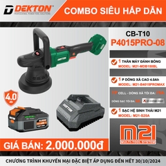 Máy Đánh Bóng lệch tâm dùng pin Dekton M21-MDB150BL