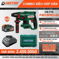Máy Khoan Đục Bê Tông Dùng Pin Dekton M21-RH2603ATC