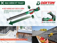 MÁY THỔI BỤI, THỔI LÁ DÙNG PIN 21V DEKTON M21-TB03 - MẪU MỚI NHẤT