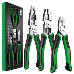 Bộ 3 Kìm Đa Năng SK Tools SK01326 (Kìm Nguội, Kìm Cắt Chéo, Kìm Mũi Dài)