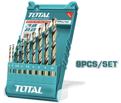 Bộ 9 mũi khoan kim loại HSS TOTAL TACSD0095