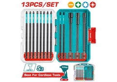 Bộ Mũi Vít Đóng 150mm Total TACSDL01306 – 13 Món, Từ Tính, Đóng Gói Vỉ Đôi