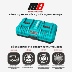 Pin Và Sạc Cho Dòng Máy Pin 20V Total đầy đủ phân loại