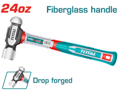 Búa đầu tròn TOTAL THBPH61024 24oz (660g) - Cán sợi thủy tinh bền bỉ