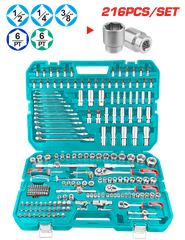 Bộ dụng cụ đa năng 216 chi tiết TOTAL THKTHP22166 - Hàng chính hãng