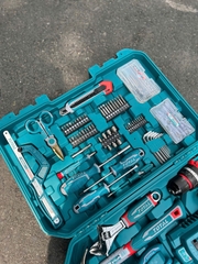 Bộ 166 Món Dụng Cụ Cầm Tay Total THKTHP41667 – Kèm Máy Khoan Búa 20V Không Chổi Than