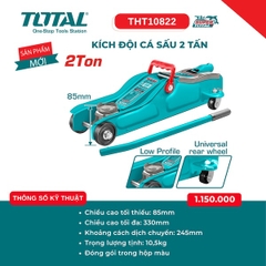 Kích Đội Cá Sấu 2 Tấn Total THT10822 - Thân Thấp (Low Profile), Chiều Cao Tối Thiểu 85mm