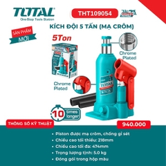 Kích Đội Thủy Lực Total Mạ Crôm Cao Cấp – Tải Trọng 2 Tấn (THT109024) & 5 Tấn (THT109054)