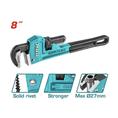 Mỏ lết răng 8 inch TOTAL THT170806