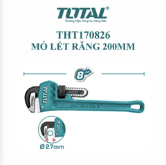 Mỏ lết răng 200mm TOTAL THT170826