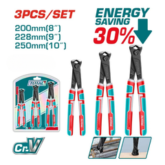 Bộ 3 Kềm Trợ Lực Cao Cấp Total THT2RK231 (8" 9" 10" - Thép Cr-V, Tiết Kiệm 30% Lực)