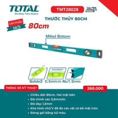 Thước Thủy Cân Bằng Total TMT2 – Độ Chính Xác Cao 0.5mm/m (100cm, 120cm, 150cm, 180cm, 200cm)