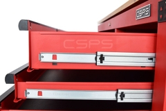 Tủ dụng cụ CSPS 142cm - 10 hộc kéo màu đỏ/đen