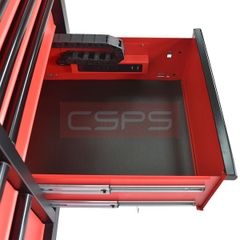 Tủ dụng cụ CSPS 142cm - 10 hộc kéo màu đỏ/đen