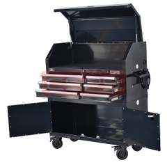 Tủ dụng cụ CSPS 104cm - 06 hộc kéo màu đen có bánh xe VNTC10406B11S