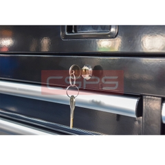 Tủ dụng cụ CSPS 104cm - 06 hộc kéo màu đen có bánh xe VNTC10406B11S