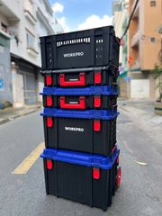 HỘP ĐỰNG DỤNG CỤ BẰNG NHỰA, CÓ THỂ KẾT NỐI XẾP CHỒNG LÊN NHAU WORKPRO