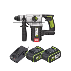 MÁY KHOAN ĐỤC BÊ TÔNG LỰC 2.2J DÙNG PIN 20V WORX WU388.9