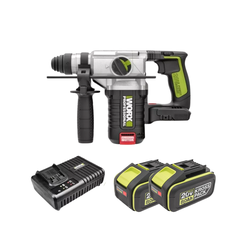 MÁY KHOAN ĐỤC BÊ TÔNG LỰC 2.2J DÙNG PIN 20V WORX WU388.9