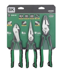 Bộ 3 Kìm Đa Năng SK Tools SK01326 (Kìm Nguội, Kìm Cắt Chéo, Kìm Mũi Dài)