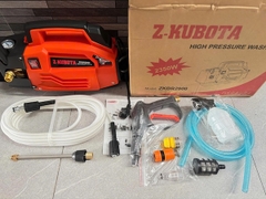 Máy Rửa Xe Cao Áp Z-Kubota ZKBR2800 2800W Dây 10m Tự Hút Nước Kèm Bình Bọt Tuyết