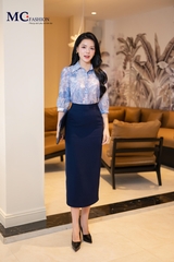 SƠ MI THỜI TRANG HỌA TIẾT HOA AT240