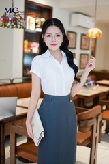 CHÂN VÁY DÁNG A PHỤ KIỆN NHỎ CV137