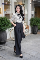 ÁO THỜI TRANG HỌA TIẾT LÁ NHÍ AT162