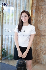 ÁO THUN CỔ TRÒN ĐÍNH ĐÁ MẶT CƯỜI AP114