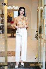 ÁO THỜI TRANG HỌA TIẾT HOA NHÍ AT227