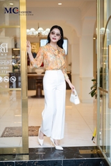 ÁO THỜI TRANG HỌA TIẾT HOA NHÍ AT227