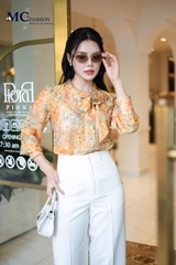 ÁO THỜI TRANG HỌA TIẾT HOA NHÍ AT227