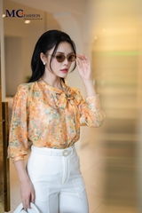ÁO THỜI TRANG HỌA TIẾT HOA NHÍ AT227
