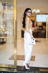 ÁO THỜI TRANG HỌA TIẾT HOA NHÍ AT227
