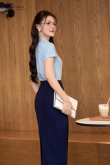 SƠ MI CÔNG SỞ HỌA TIẾT KẺ SỌC AB146