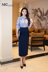 SƠ MI THỜI TRANG HỌA TIẾT HOA AT240