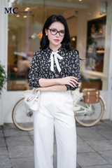 ÁO THỜI TRANG HỌA TIẾT LÁ NHÍ AT162