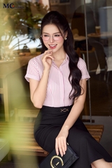 SƠ MI CÔNG SỞ HỌA TIẾT KẺ SỌC AB146