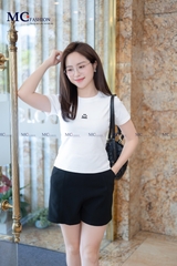 ÁO THUN CỔ TRÒN ĐÍNH ĐÁ MẶT CƯỜI AP114