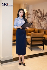 SƠ MI THỜI TRANG HỌA TIẾT HOA AT240