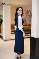 ÁO THỜI TRANG KÍ GIẢ PHỐI CỔ VÀ TAY AT231