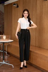 QUẦN BAGGY ỐNG RỘNG CẠP ĐÍNH PHỤ KIỆN QA139