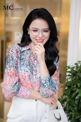 ÁO THỜI TRANG HỌA TIẾT HOA AT219